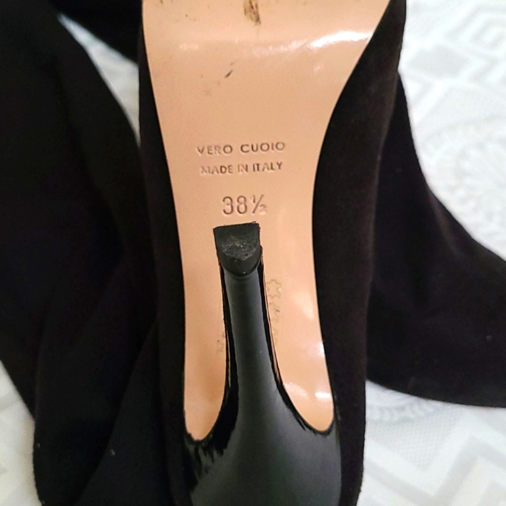 Gianni Marra knee High Leather Boots - Picture 4 of 6
